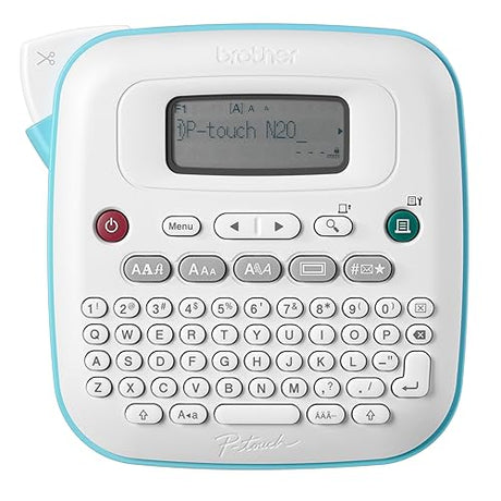 Brother P-Touch PT-N20 Personal Desktop Label Maker, Portable, Handheld and Prints on P-Touch Btag ~½” (12mm) Wide Color Label Tapes, Personalize Labels