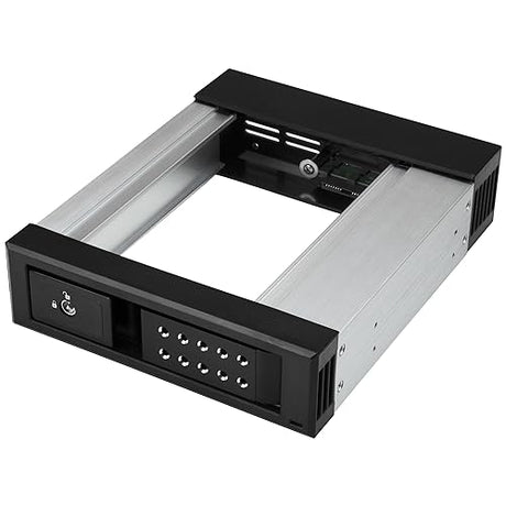 StarTech StarTech.com 5.25 To 3.5 Hard Drive Hot Swap Bay - For 3.5 SATA/SAS Drives - Trayless - Aluminum