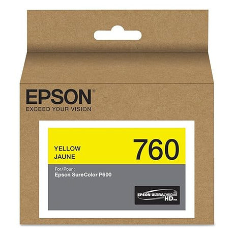 Epson T760420 760, Yellow Ink Cartridge