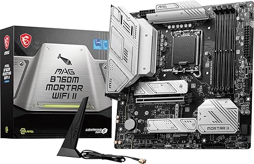 MSI MAG B760M Mortar WiFi II Gaming Motherboard (Supports MSI MAG B760M Mortar WiFi II Gaming Motherboard (Supports