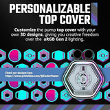 CoolerMaster MasterLiquid 360 Atmos ARGB Close-Loop AIO Liquid Cooler, Customize Pump, Sickleflow Edge PWM Fans, 360mm Radiator, CryoFuze, AMD Ryzen AM5/AM4, Intel LGA1700/1200 (MLX-D36M-A25PZ-R1)