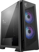 MSI MPG Velox 300R Airflow PZ - Mid-Tower Gaming PC Case - Tempered Glass Side Panel - 3 x 120mm ARGB Fans - Liquid Cooling Support up to 360mm Radiator - Mesh Panel for Optimized Airflow