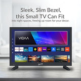 Supersonic SC-1920VTV 18.5inch Smart AC/DC LED TV, Powered by VIDAA, 1080p, WiFi, Built-in Speakers, USB, 3X HDMI ARC, for Kitchen, RV, Boat, Truck, Playroom, Dorm Room, Remote, DC Car Cord Included SC-1920VTV- 19 Smart TV
