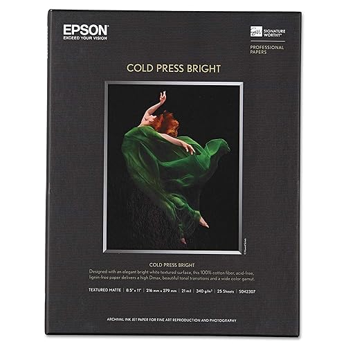 Epson Fine Art Cold Press Bright - 25 Sheet