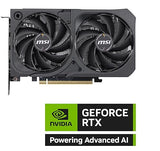 MSI Gaming RTX 5050 8G Shadow 2X OC Graphics Card (8GB GDDR6,128-bit, Extreme Performance: 2617 MHz, DisplayPort x3 2.1a, HDMI 2.1b, NVIDIA Blackwell Architecture)