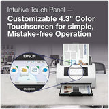 Epson DS-800WN EdgeLink Wireless Network Color Document Scanner with Duplex Scanning, PC-Free Scanning, 100-page Auto Document Feeder (ADF) and 4.3 Color Touchscreen