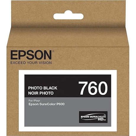 Epson T760120 760, Photo Black Ink Cartridge