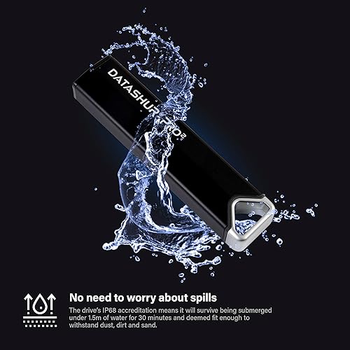 iStorage datAshur PRO2 - Secure Encrypted Flash Drive (512GB), black (IS-FL-DP2-256-512) Black 512GB