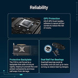 ASUS Prime Radeon™ RX 9070 OC Edition Graphics Card (PCIe 5.0, HDMI/DP 2.1, 2.5-Slot Design, axial-tech Fans, Dual Ball Fan Bearings, Dual BIOS, ASUS GPU Guard) PRIME RX9070|OC|16GB|EVO