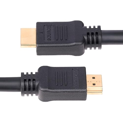 StarTech.com 15m (49.2ft) Active HDMI 2.0 Cable, CMP, Plenum Rated, High Speed HDMI Cable, 4K 60Hz, HDR10/HDCP 2.2/ARC