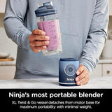 Ninja Blender, Blast Max, Cordless, Personal Blender for Smoothies, Frozen Drinks, Ice Crush, 22 oz. Removable Vessel, Leakproof Lid, BPA-Free, Dishwasher Safe, Auto-iQ Technology, Deep Navy, BC251CNV