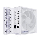 Lian Li Edge Serie - 1200W Full Modular Power Supply (Fan USB Hub Included) - Gold - ATX 3.1 - PCIE 5.1 Support - 12V-2x6 Connector - L-Shape Design for Dual Chamber Case - White (EG1200G.WH)