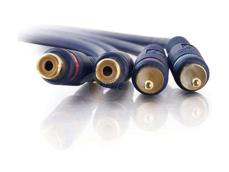 C2G 13042 Velocity RCA Stereo Audio Extension Cable, Blue (25 Feet, 7.62 Meters)