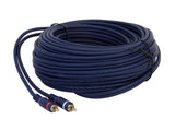 C2G 40617 Velocity One 3.5mm Stereo Male to Two RCA Stereo Male Y-Cable, Blue (50 Feet, 15.24 Meters)