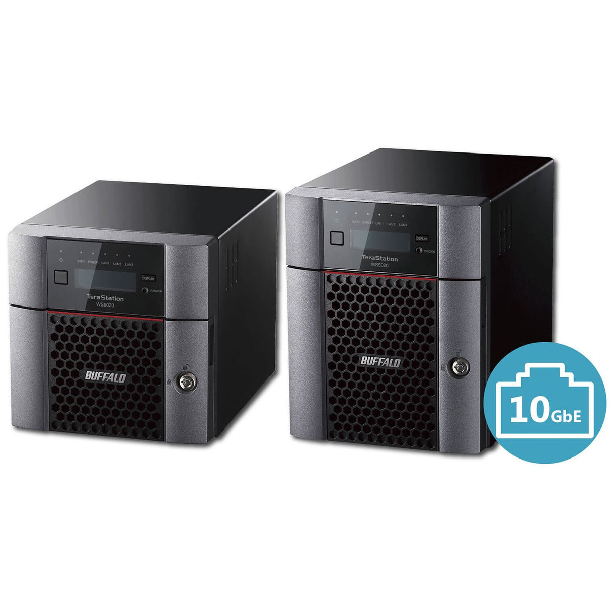 Buffalo TeraStation 5420DN Windows Server IoT 2019 Standard 8TB 4 Bay Desktop (4x2TB) NAS Hard Drives Included RAID iSCSI - Intel Atom C3338 Dual-core (2 Core) 1.50 GHz - 4 x HDD Supported - 32 TB Supported HDD Capacity - 4 x HDD Installed
