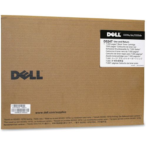 Dell Toner Cartridge, Laser, Standard Yield, 7000 Pages, Black