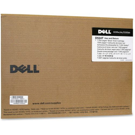 Dell Toner Cartridge, Laser, Standard Yield, 7000 Pages, Black