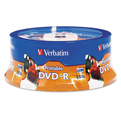 Verbatim DVD-R Recordable Disc, 4.7 GB, 16x, Spindle, White
