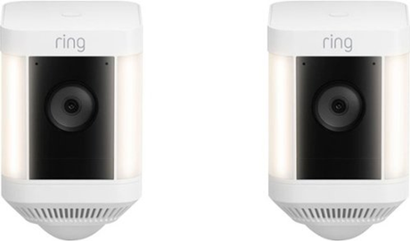 Ring 1080p 2pk Spotlight Cam Plus Security Camera - Battery- White