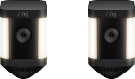 Ring Spotlight Cam Plus 2-pack Camera Indoor/Outdoor Wireless 1080p Security Cameras - Black