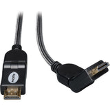 Tripp Lite 3ft High Speed HDMI Cable Digital Video With Audio Swivel Connectors 4K X 2K M/M 3' - P568-003-SW