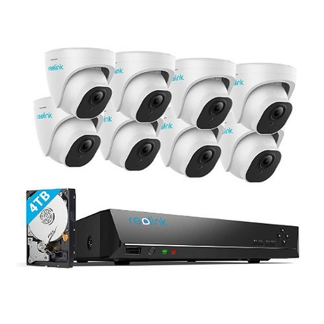 Reolink 16 Channel NVR System With 8x 10MP Dome Cameras With Smart Detection - White, Black SKU 6546861