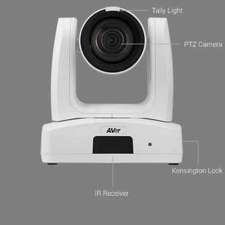 AVer Pro AV PTZ310UNV2 8 Megapixel Indoor 4K Network Camera - Color - TAA Compliant - H.264, H.265, MJPEG - 3840 x 2160 - 3.90 mm- 46.80 mm Varifocal Lens - 12x Optical - 60 fps - Exmor CMOS - HDMI - Ceiling Mount