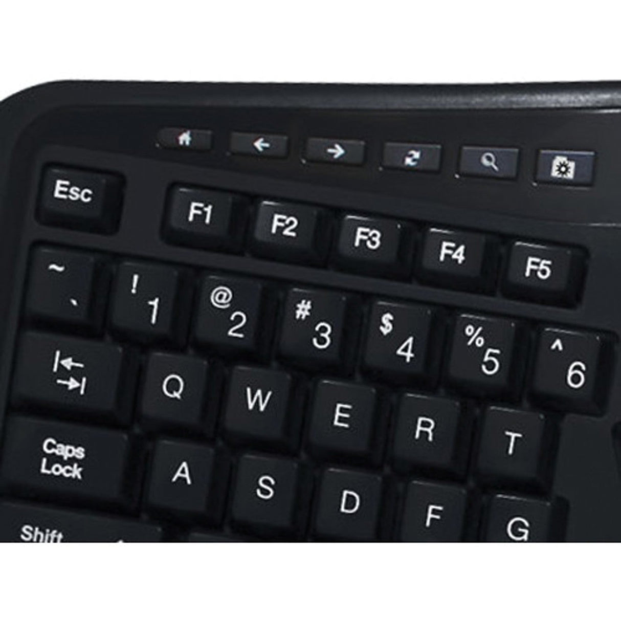 Adesso AKB-150EB-FR Color Illuminated Ergonomic Keyboard - Cable Connectivity - USB Interface Media Player, Internet, Multimedia, Play/Pause, Stop, Previous Track, Next Track, Volume Down, Volume Up, Mute, Home Page