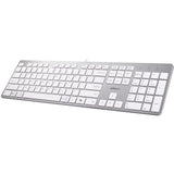 Adesso French Canadian Multi-OS Scissor Switch Desktop Keyboard (White)