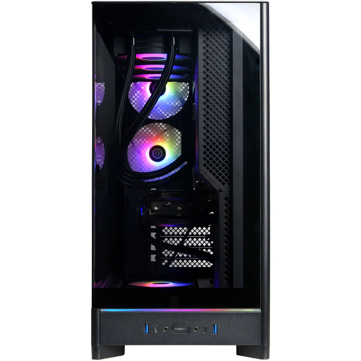 CyberPowerPC Gamer Supreme SLC11040CPG Gaming Desktop Computer - AMD Ryzen 7 9800X3D - 32 GB - 2 TB SSD - Mid-tower - Black - AMD B850 Chip - Windows 11 Home - NVIDIA GeForce RTX 5080 16 GB GDDR7 - IEEE 802.11ax - 1000 W