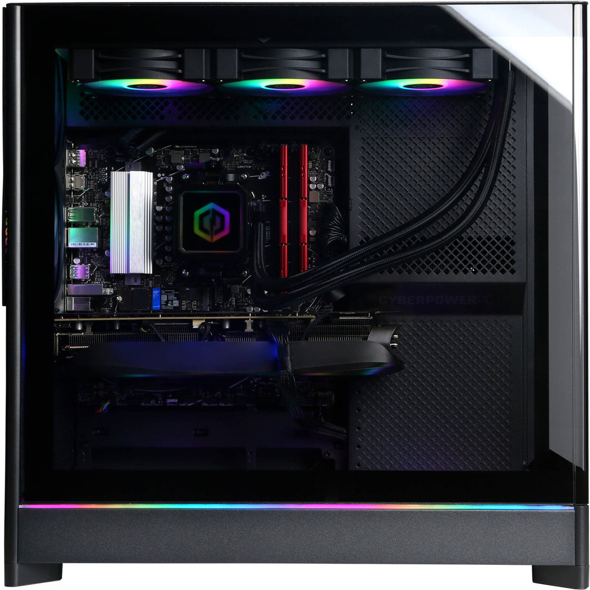 CyberPowerPC Gamer Supreme SLC11040CPG Gaming Desktop Computer - AMD Ryzen 7 9800X3D - 32 GB - 2 TB SSD - Mid-tower - Black - AMD B850 Chip - Windows 11 Home - NVIDIA GeForce RTX 5080 16 GB GDDR7 - IEEE 802.11ax - 1000 W