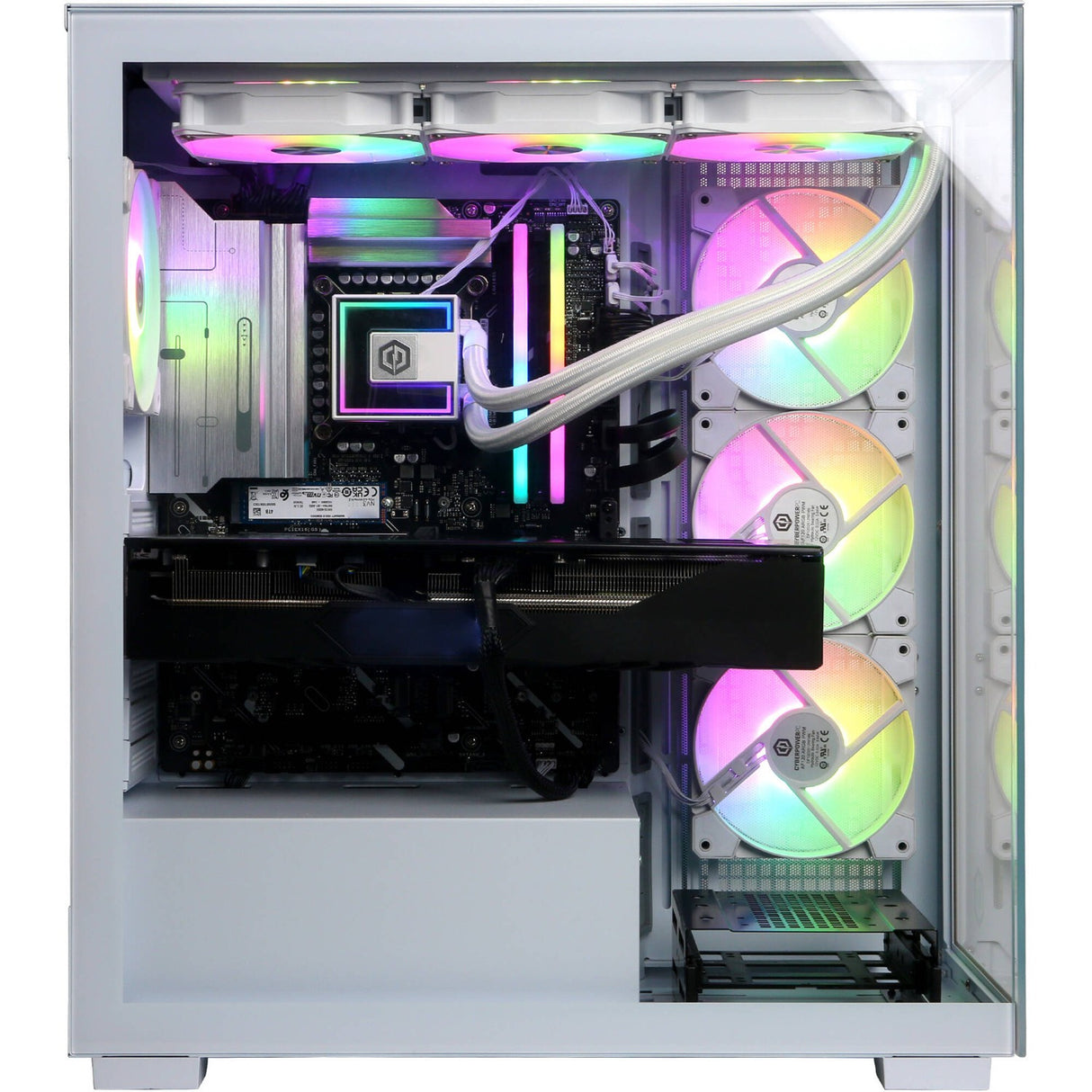 CyberPowerPC Gamer Supreme SLC10780CPGV6 Gaming Desktop Computer - Intel Core Ultra 9 - 64 GB - 4 TB SSD - White - Intel Chip - Windows 11 Home - NVIDIA GeForce RTX 5080 16 GB