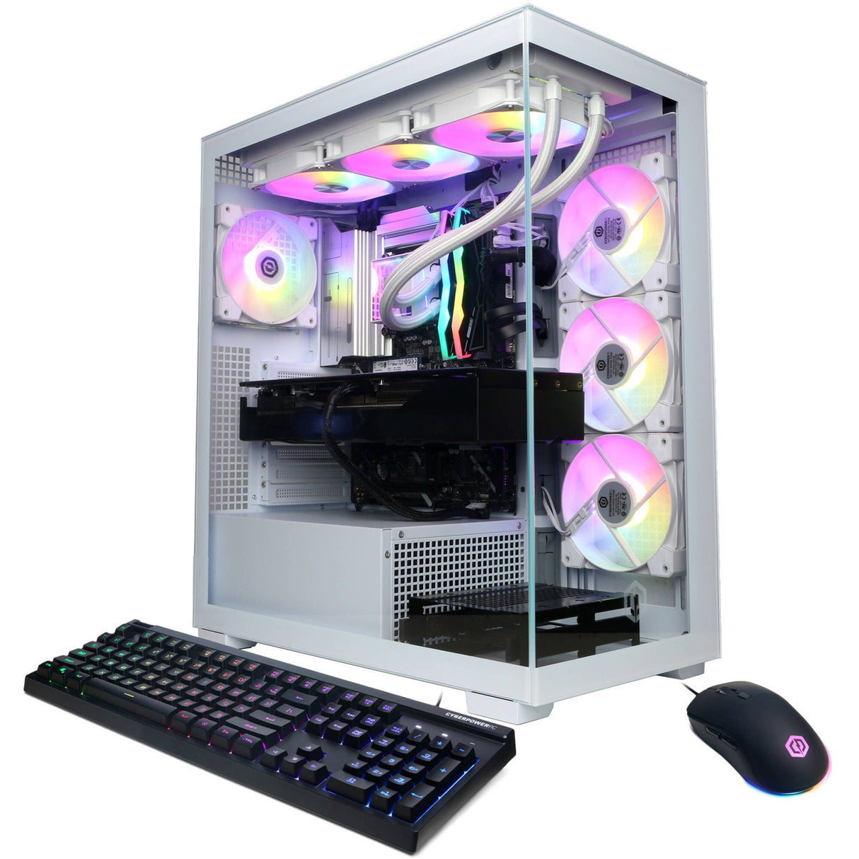 CyberPowerPC Gamer Supreme SLC10780CPGV6 Gaming Desktop Computer - Intel Core Ultra 9 - 64 GB - 4 TB SSD - White - Intel Chip - Windows 11 Home - NVIDIA GeForce RTX 5080 16 GB