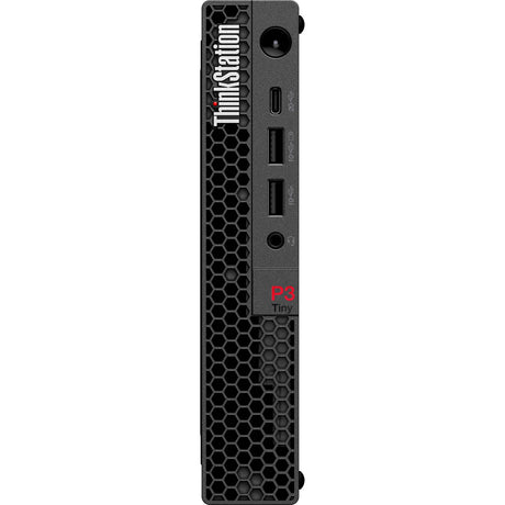 Lenovo ThinkStation P3 Gen 2 30K5004MUS Workstation - 1 x Intel Core Ultra 7 265 - 16 GB - 512 GB SSD - Tiny - Black - Intel Q870 Chip - Windows 11 Pro - 1 x NVIDIA RTX A400 4 GB Graphics - NVMe Controller - English Keyboard