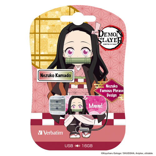 Verbatim 16GB Demon Slayer USB 2.0 Flash Drive - Nezuko