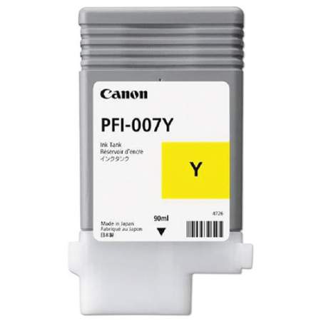 Canon PFI-007Y Original Ink Cartridge - Dye Yellow