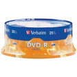 Verbatim DVD-R Discs, 4.7GB, 16x, Spindle, Matte Silver