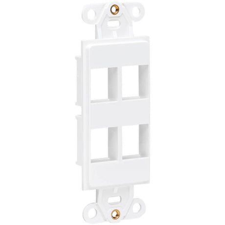 Tripp Lite Center Plate Insert, Decora Style - Vertical, 4 Ports