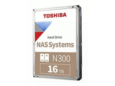 Toshiba N300 16TB 7200RPM SATA III 6Gb/s 3.5 Internal NAS Hard Drive