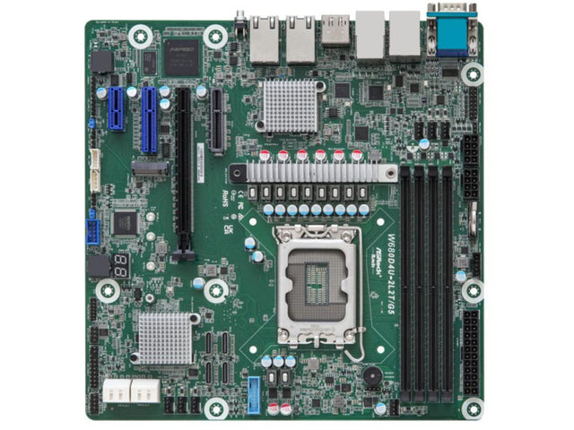 Asrock America Inc Rack W680D4U-2L2T/G5 Micro-ATX Server Motherboard LGA 1700 W680 Dual 10G LAN