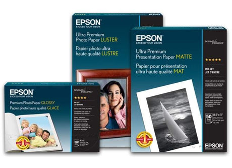 Epson Metallic Gloss Photo Paper 10.5 Mil 8.5 X 11