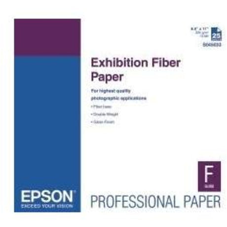 Epson Exhibition Fiber Paper, 13 Mil, 17 X 22, White