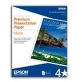 Epson Premium Matte Presentation Paper, 45 Lbs., 8 X 10, 50 Sheets/Pack