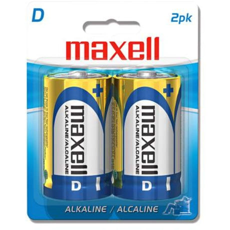 Maxell D Alkaline Batteries