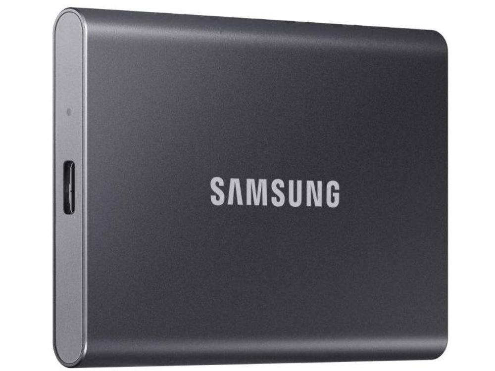 Samsung MU-PC500T/AM T7 500GB External USB 3.2 Gen 2 Portable Solid State Drive Hardware Encryption, Titan Gray