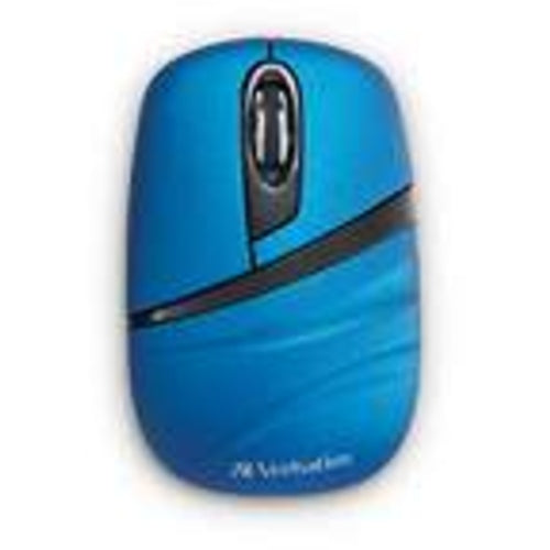 Verbatim Wireless Mini Travel Mouse, Commuter Series - Blue 70705