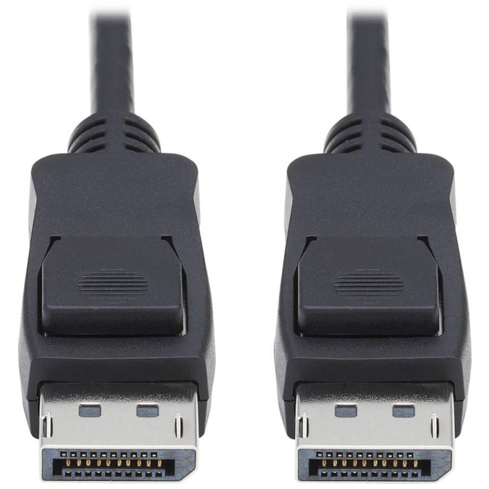 Tripp Lite DisplayPort 1.4 Cable With Latching Connectors, 8K, M/M, Black, 15 Ft