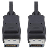 Tripp Lite DisplayPort 1.4 Cable With Latching Connectors, 8K, M/M, Black, 15 Ft