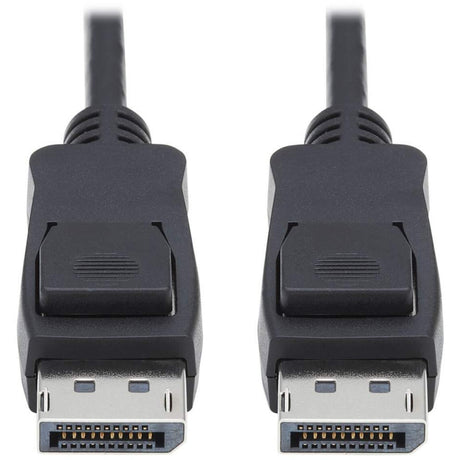 Tripp Lite DisplayPort 1.4 Cable With Latching Connectors, 8K, M/M, Black, 15 Ft