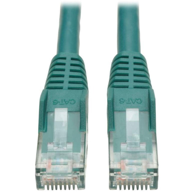 Tripp Lite Cat6 GbE Gigabit Ethernet Snagless Molded Patch Cable UTP Green RJ45 M/M 6in 6 Inch